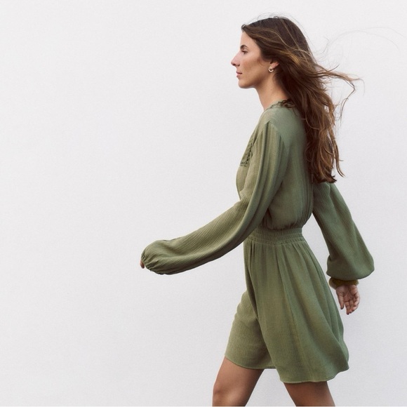 Zara embroidered mini dress. - Picture 3 of 6